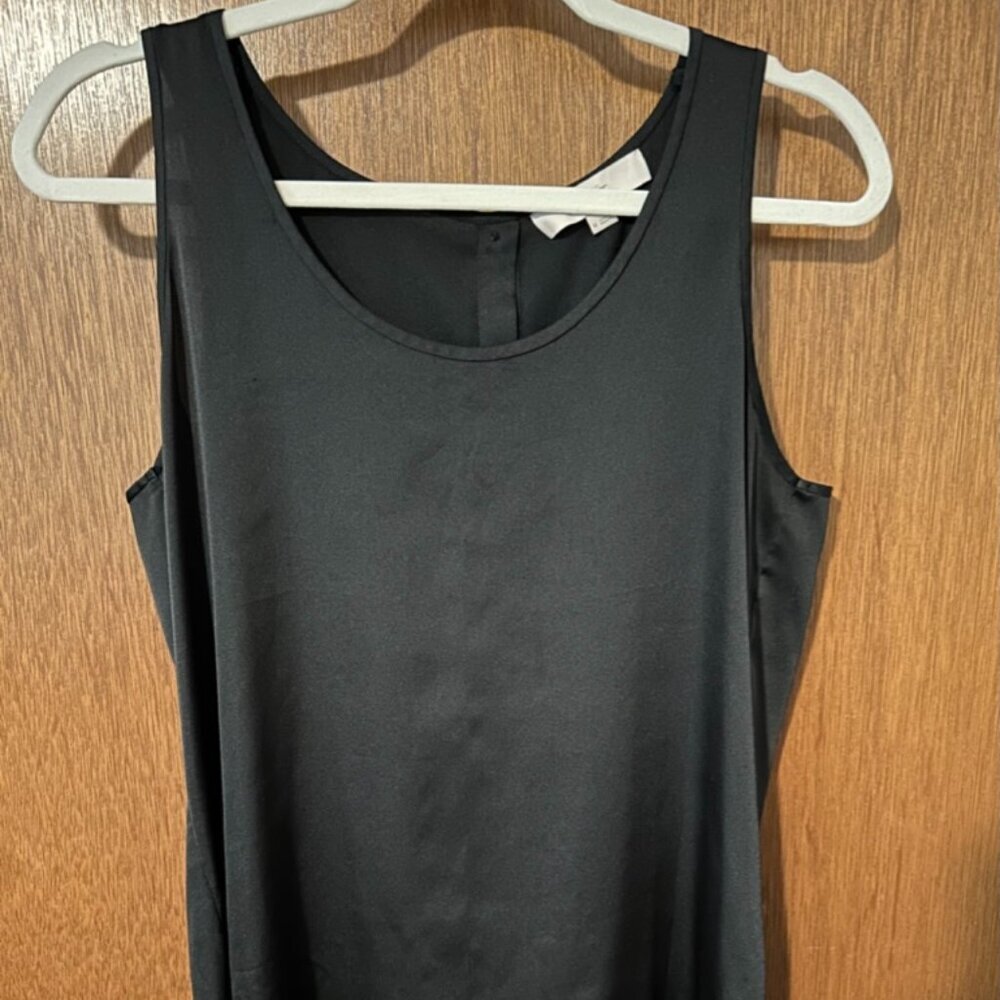Loft women's silky black top - medium